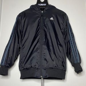 Adidas reversible black/ grey jacket